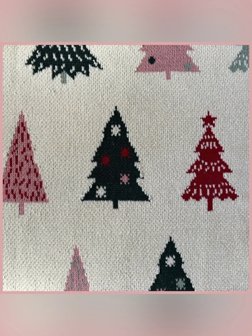 Large Festive Knit Blanket
